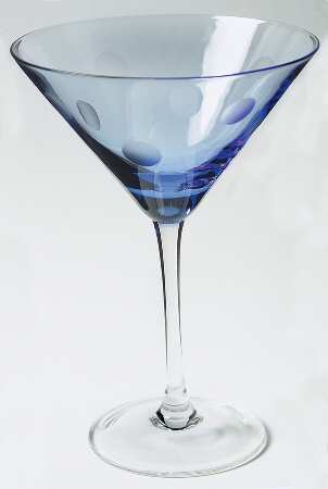 Polka Dot Blue Martini