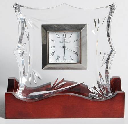 Bamboo Collection Clock-Quartz/Mini W/Wood Base