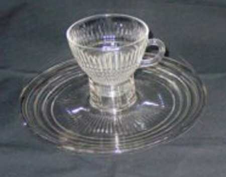 Wgc1 Snack Plate & Cup Set by Western Glass