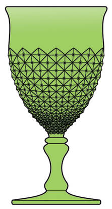 English Hobnail Green (Round Foot) by Westmoreland
