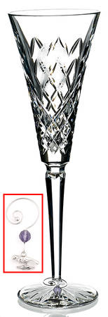 Twelve Days of Christmas (No Box) Fluted Champagne & Charm