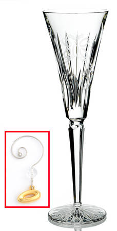 Twelve Days of Christmas (No Box) Fluted Champagne & Charm