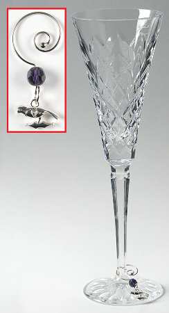 Twelve Days of Christmas (Boxed) Fluted Champagne & Charm