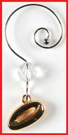 Twelve Days of Christmas Charm for Fluted Champagne