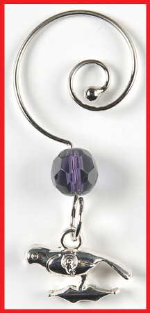 Twelve Days of Christmas Charm for Fluted Champagne