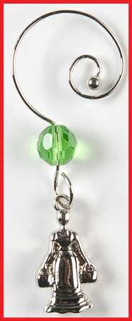 Twelve Days of Christmas Charm for Fluted Champagne