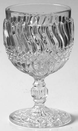 Jersey Swirl Clear by L G Wright Glass
