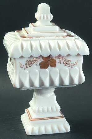 Wedding Milk Glass (Gold Accent) by Westmoreland