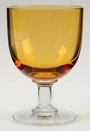 Maggie Amber Water Goblet