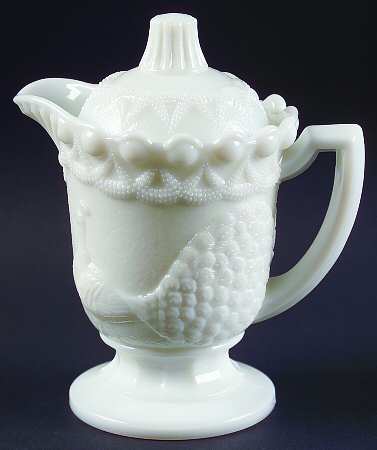 Peacock Milk Glass by Westmoreland