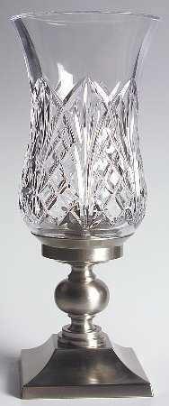 Waterville Hurricane Lamp & Pewter Base