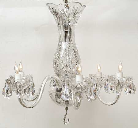 Blue Bell 6 Arm Chandelier