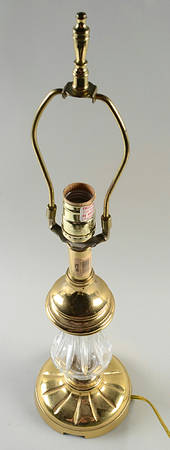 Lamps 21" Electric Lamp Brass Base No Shade