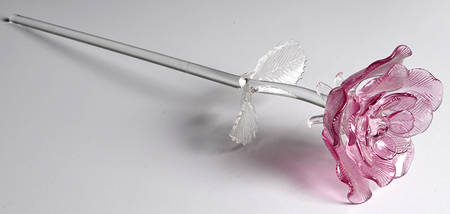 Fleurology Rose Glass Flower