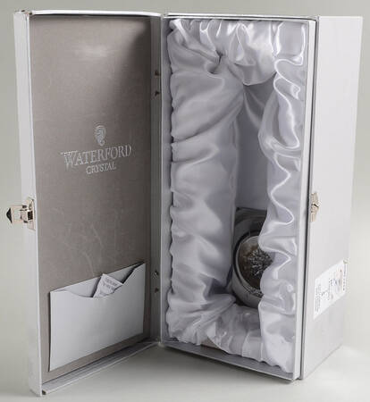 Snowflake Wishes Joy Fluted Champagne Hinged Gift Box