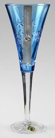 Snowflake Wishes Lt Blue Goodwill Fluted Champagne w/Bracelet Charm