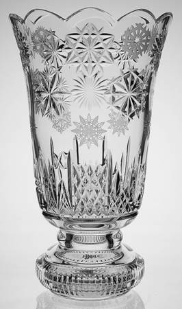 Snowflake Wishes 13" Footed Vase