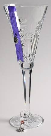 Snowflake Wishes (Boxed) Serenity Fluted Champagne w/2 Charms