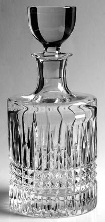 Lismore Diamond Decanter & Stopper by Waterford Crystal