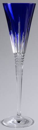 Lismore Diamond Cobalt Blue Champagne Toasting Flute