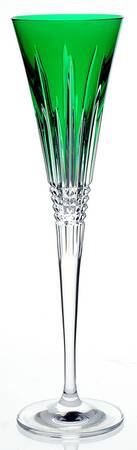 Lismore Diamond Emerald Champagne Toasting Flute
