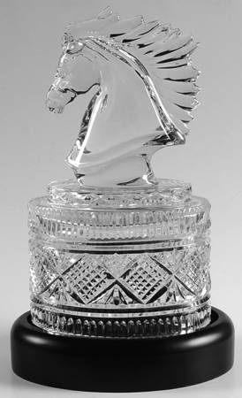 Equestrian Horse Bust & Stand by Waterford Crystal