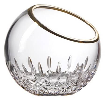 Lismore Essence Gold (Gold Band) Rose Bowl