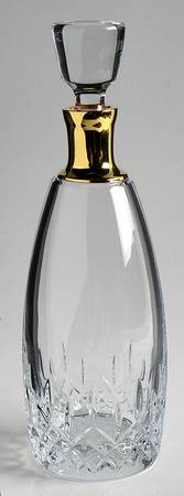 Lismore Essence Gold (Gold Band) Decanter & Stopper