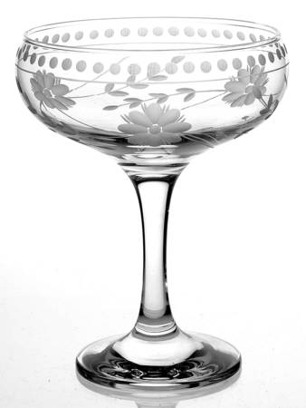 Vintage Etched Champagne/Tall Sherbet