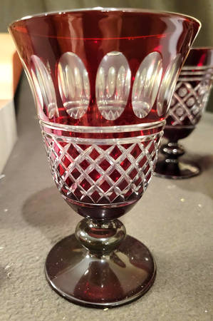 Regency Garnet Water Goblet