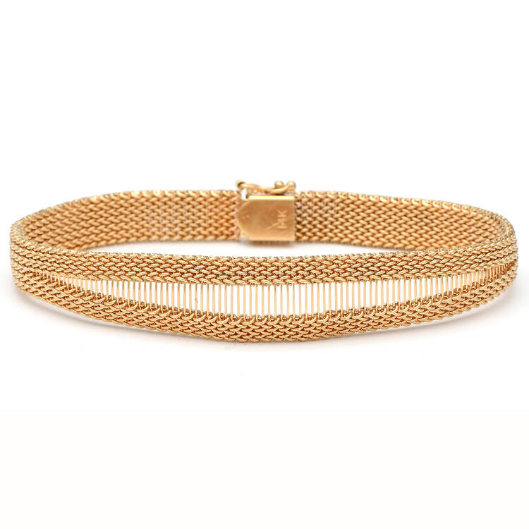 14KY Mesh Bracelet