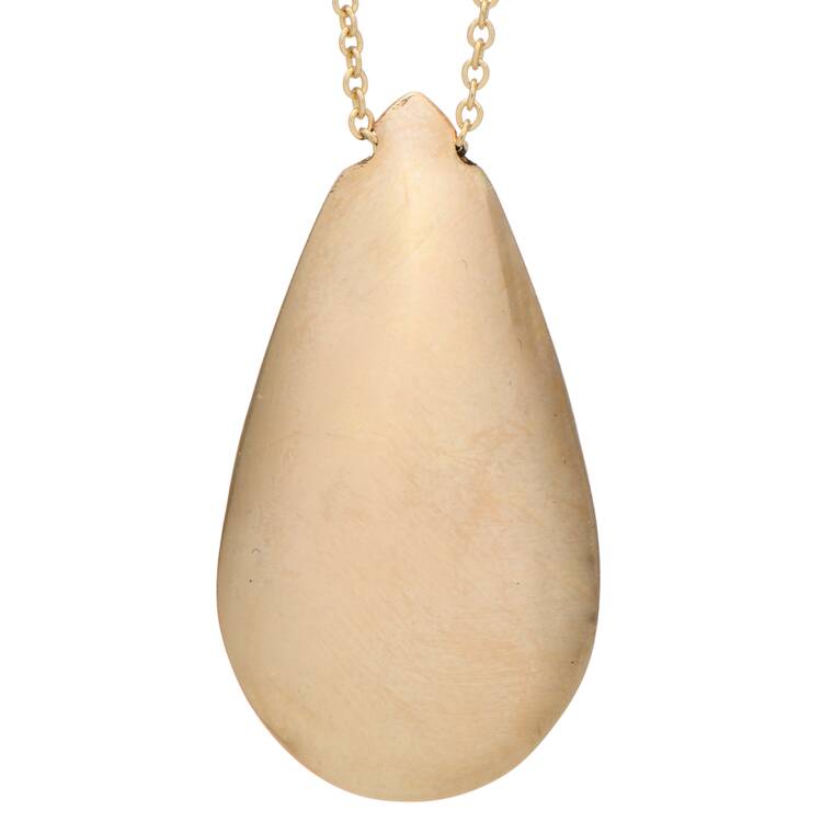 14KY Gold Teardrop Necklace