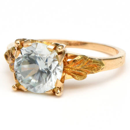 14KY Retro Modern Zircon(2.9) Ring