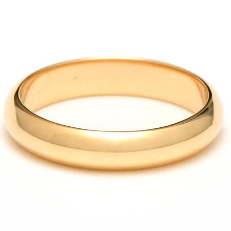 14KY Polished Comfort Fit Band Ring