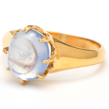 14KY Sapphire(3.30) Cabachon Ring