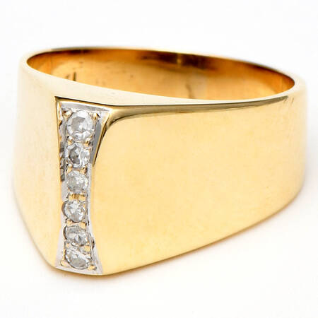 14KY Diamond(0.04) Accent High Polish Ring