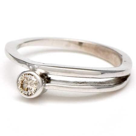 14KW Diamond(0.30) Half-Wrap Ring