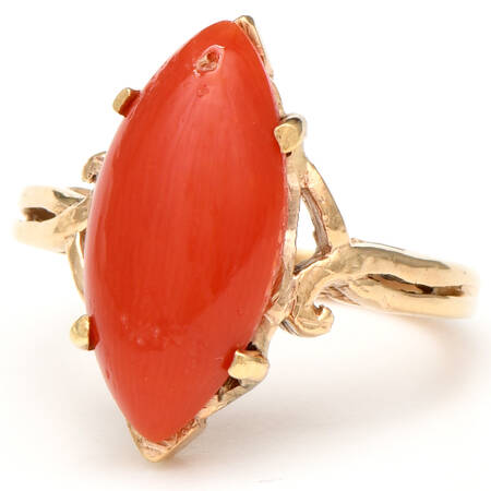 14KY Vintage Coral(4.72) Ring