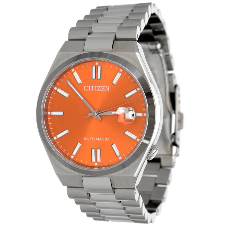 Citizen Pre-Owned Excellent Condition Tsuyosa Orange Dial Automatic Watch