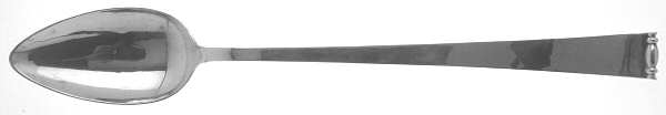 Modern Georgian (Sterling) Large Solid Dressing Spoon
