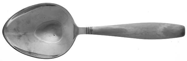 Swedish Modern (Sterling) Solid Oversize Vegetable Serving Spoon