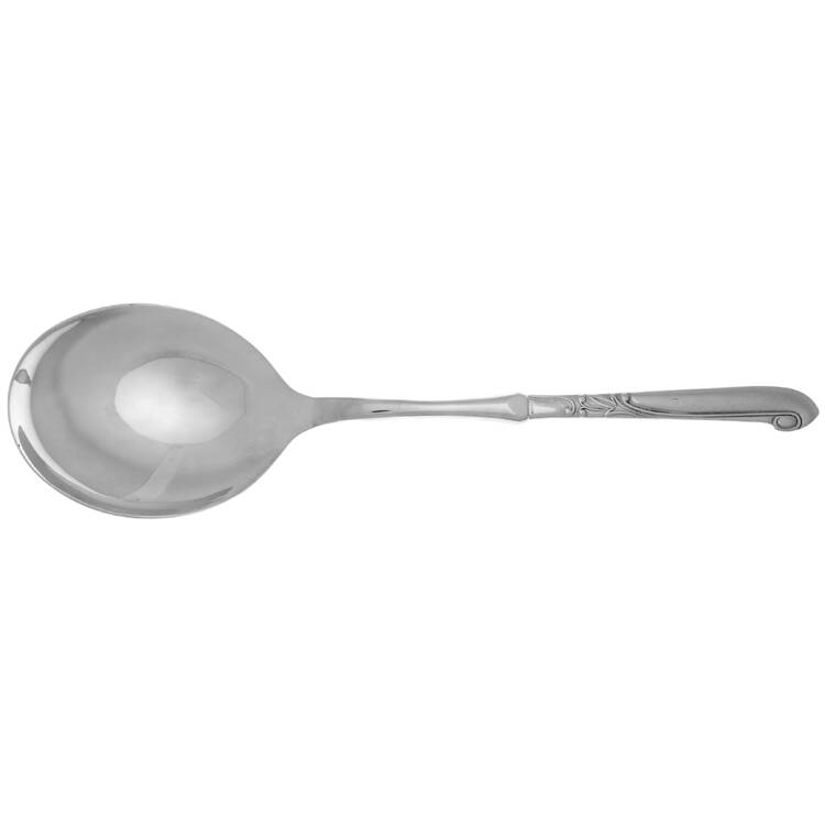 ACF1 (STAINLESS) Casserole Spoon with Smooth Stainless Bowl HC