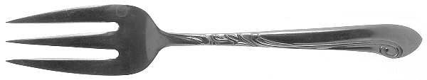 ACF1 (STAINLESS) Medium Solid Cold Meat Serving Fork