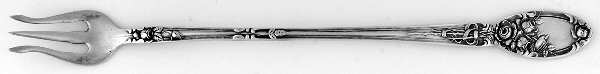 Brides Bouquet (Silverplate, 1908) Long Handle Pickle/Olive Fork