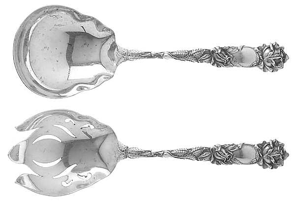 Bridal Rose (Sterling, 1903) (2 Pc) Solid Salad Set