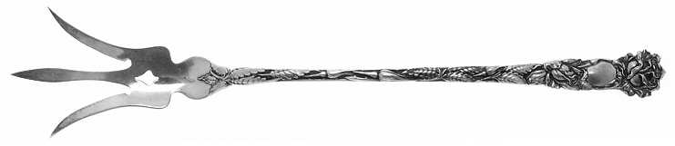 Bridal Rose (Sterling, 1903) Large Lettuce Serving Fork