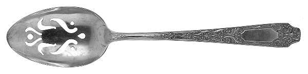 Cellini (Sterling, 1929, No Monograms) Pierced Tablespoon (Serving Spoon)
