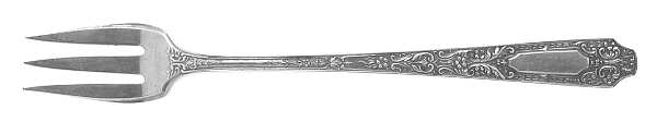 Cellini (Sterling, 1929, No Monograms) Cocktail/Seafood Fork