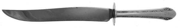 Chased Romantique (Sterling, 1933) Large Stainless Blade Roast Carving Knife