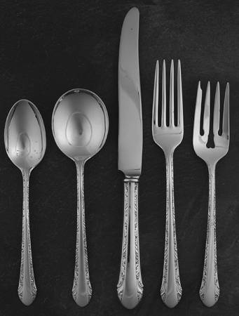 Chased Romantique (Sterling, 1933) 5 Piece Place Size Setting